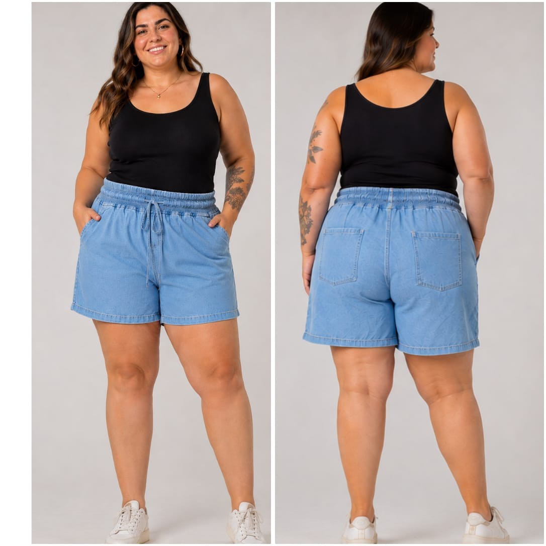 Shorts Rígido Tela Camisera - Imagen 2