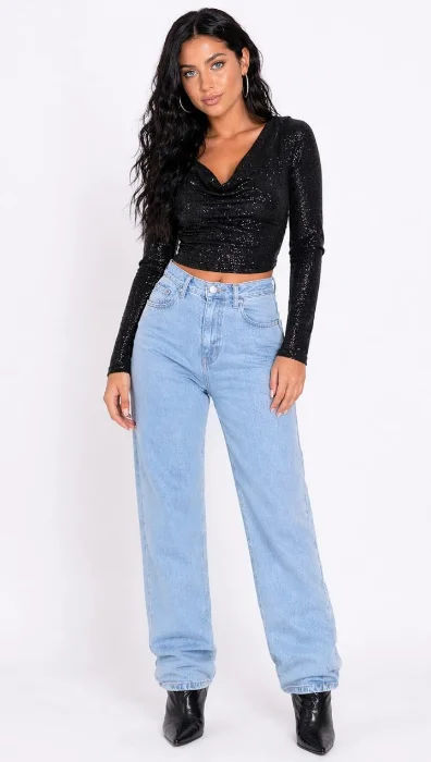 Jeans Mom Dama Pantalón Denim Recto Ancho Mujer Moda Mayoristas Hotsale Roturas Promo