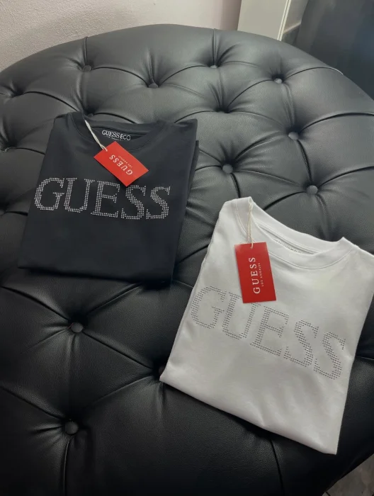Remeras Brillo Guess de Mujer