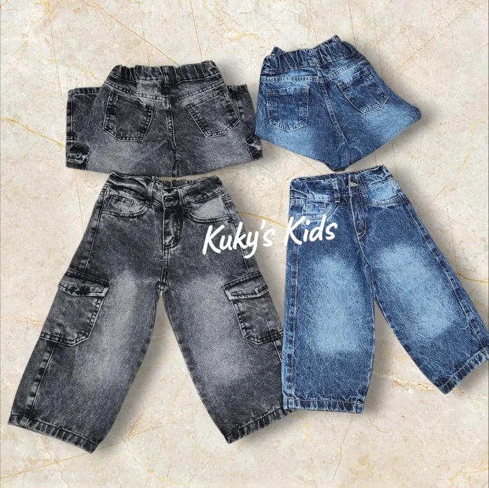 Pantalón Jeans Bagy Rígido Bebé/a