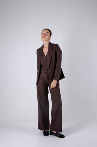 Blazer Sastrero Diplomático Smoking Entallado, Forrado y Bolsillos