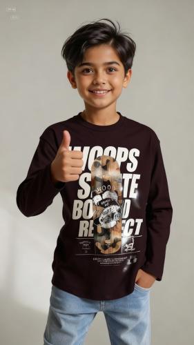 Cod: 114 Remera Manga Larga Algodon Peinado - Miniatura 3