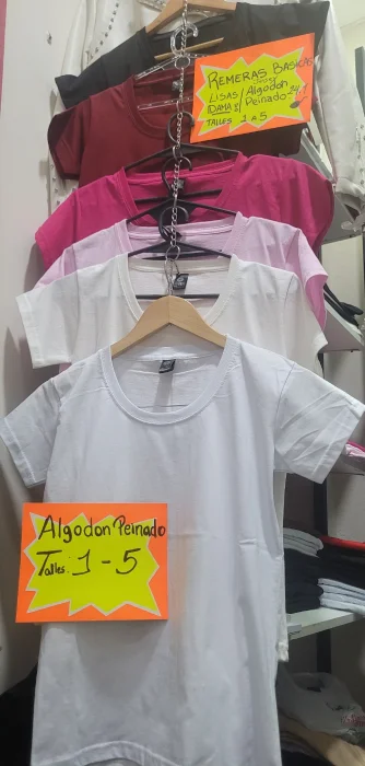 Remeras Lisas de Dama Jersey Algodón Peinado 24/1