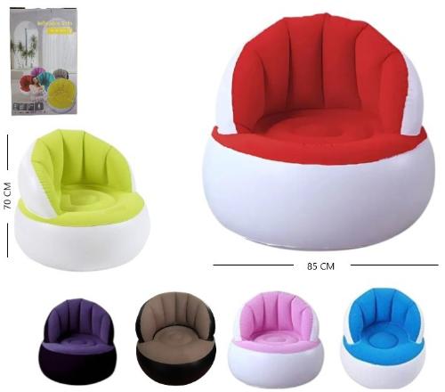 Sofa Sillon Puff Almeja Inflable - Miniatura 5