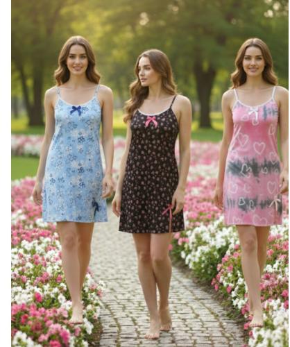 Pijama Vestido de Dama Seda Fria