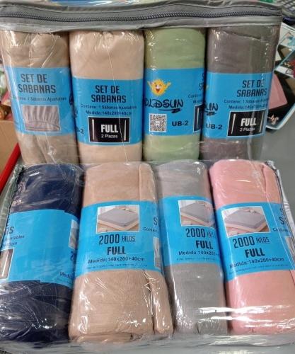 Sabanas Ajustables  2 1/2  Plazas Media Marca Goldsun
