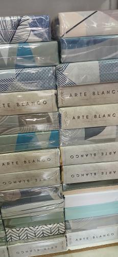 Juego Sabanas Arte Blanco 2 1/2 - Miniatura 2