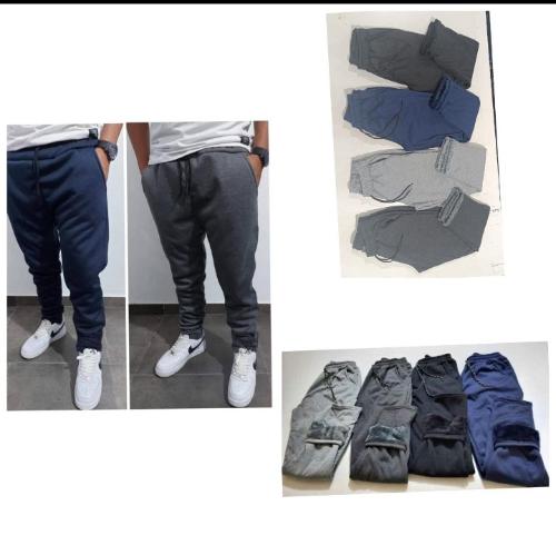 Pantalón  de Hombre Yersey con Piel - Miniatura 2