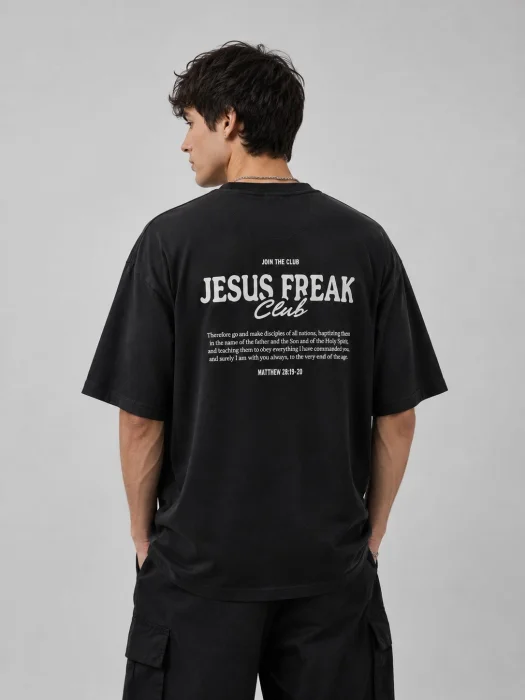 Remera Oversize King Of Kings Negro