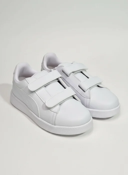 Calzados Zapatillas Infantiles Clásicas Blancas Negras Niños Velcro Resistentes