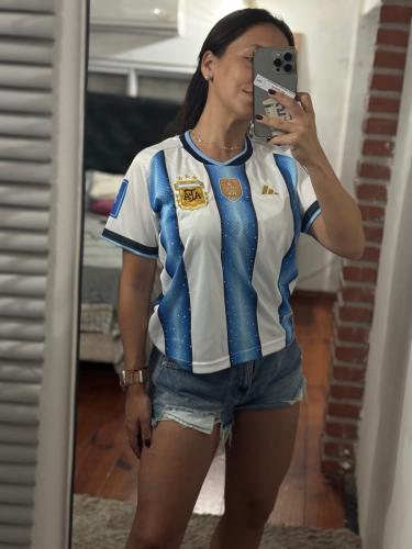 Camiseta de Argentina de Dama Bordada - Miniatura 2