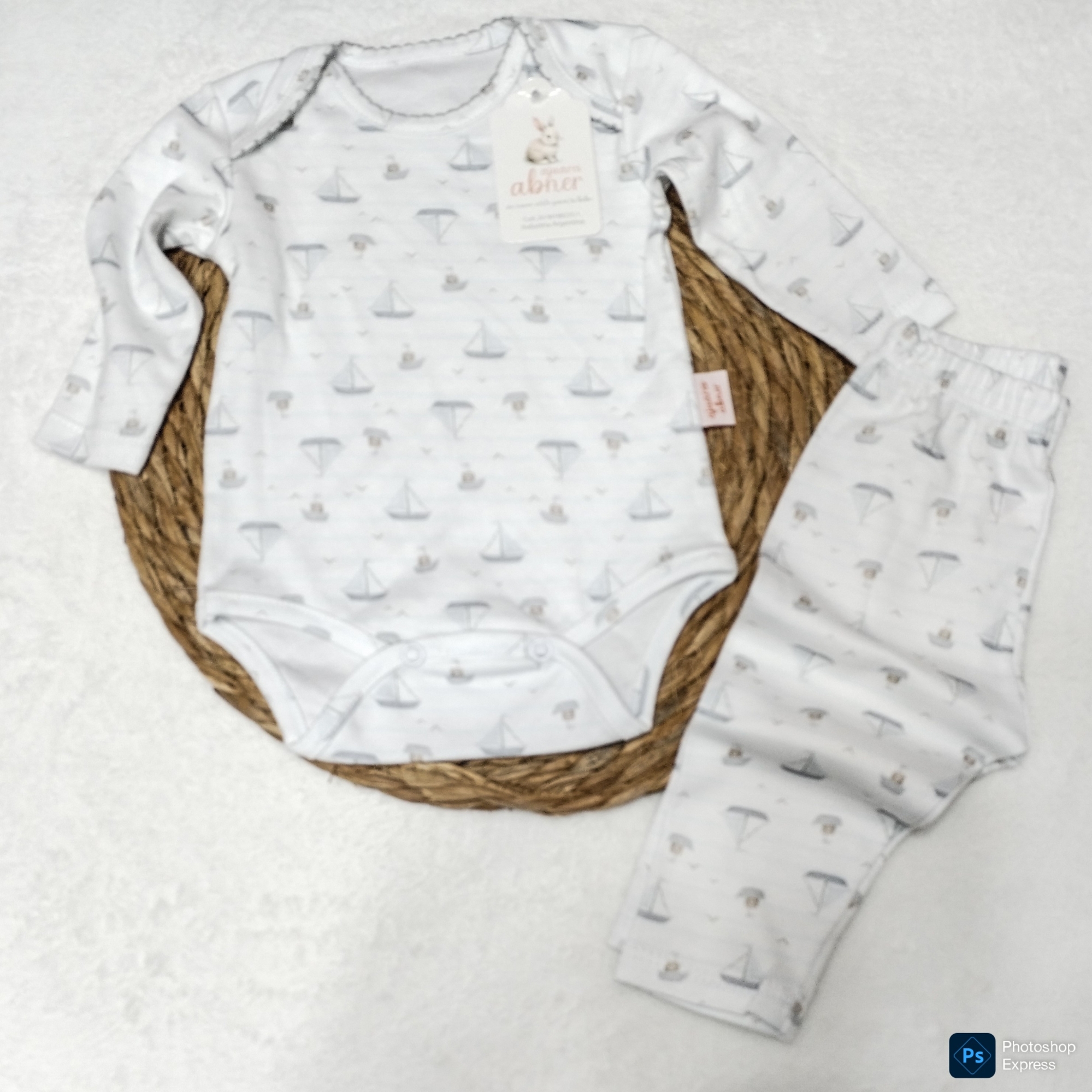 Conjunto Body y Pantaloncito Algodón Pima - Imagen 2