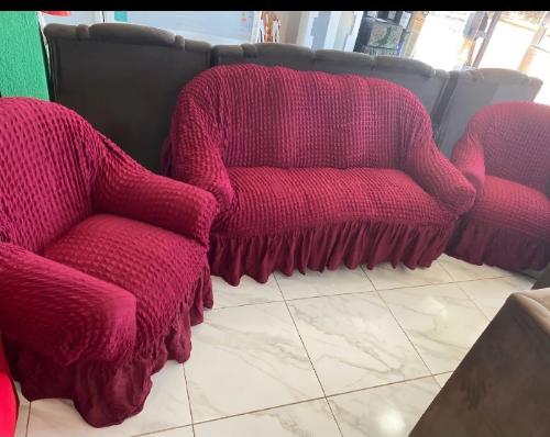 Combo de Fundas de Sillon 3 + 2 + 1 Elastizado con Volado - Miniatura 3