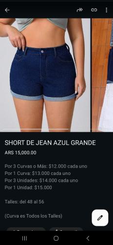 Hotsale Short Jean Especial Dama Pantalón Corto Denim Mujer Mayoristas Ajustado Promo - Miniatura 2
