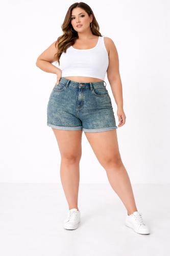 Hotsale Short Jean Especial Dama Pantalón Corto Denim Mujer Mayoristas Ajustado Promo - Miniatura 5