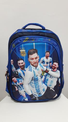 Mochila Escolar Grande Argentina Messi - Miniatura 3