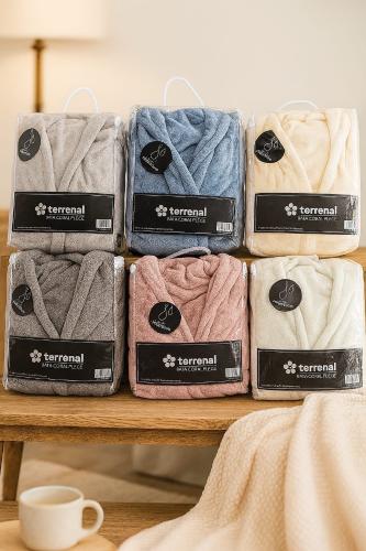 Bata Coral Fleece Absorbente con Capucha - Miniatura 6