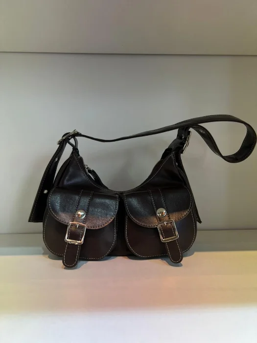 Cartera Mini Bag Baguette Cargo Bolsillos