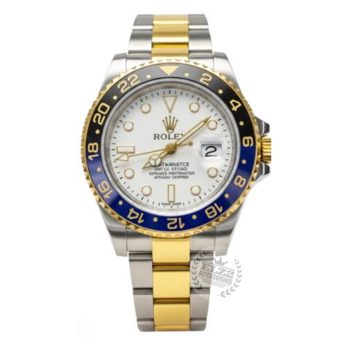 Reloj R-o-l-e-x con Malla Combinada Xorada y Plateada
