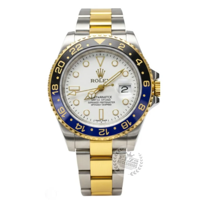 Reloj R-o-l-e-x con Malla Combinada Xorada y Plateada