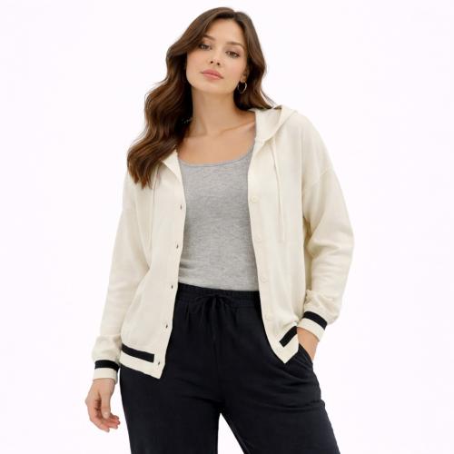 Cardigan de Bremer Franjas con Capucha