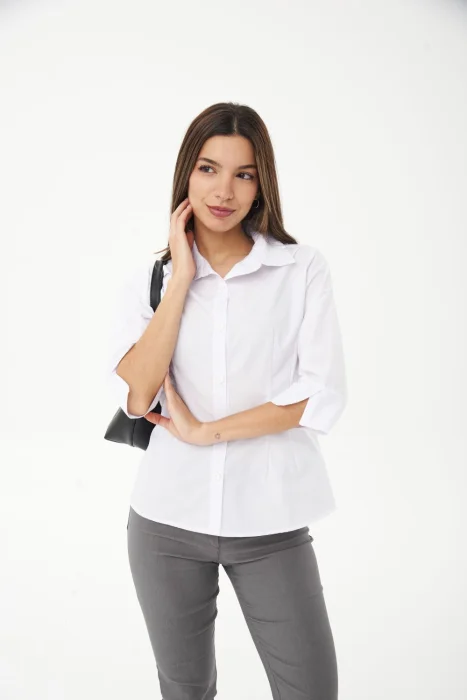 Camisa Colegial 3/4 Pinzada