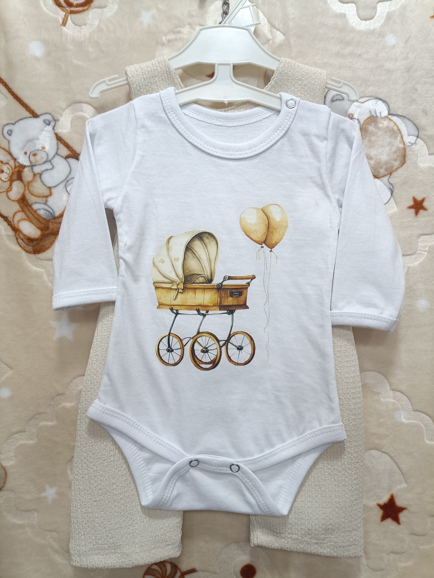 Conjunto Body+jardinero Hawai - Imagen 3