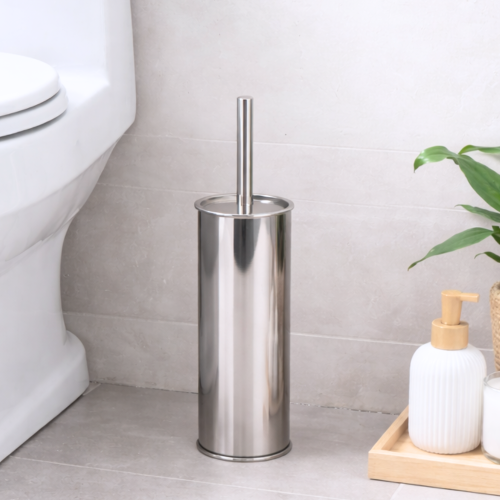 Escobilla para Baño Plateada - Cod: Sbk-br03	