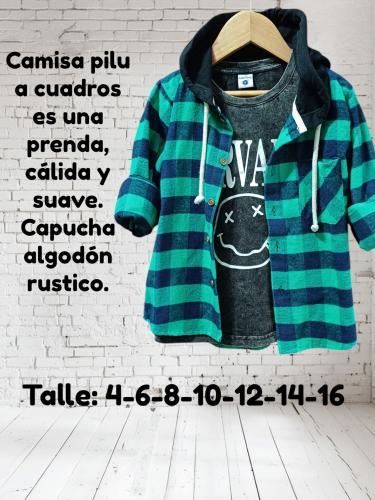 Camisa  de Niño ((pilu, a  Cuadros ))