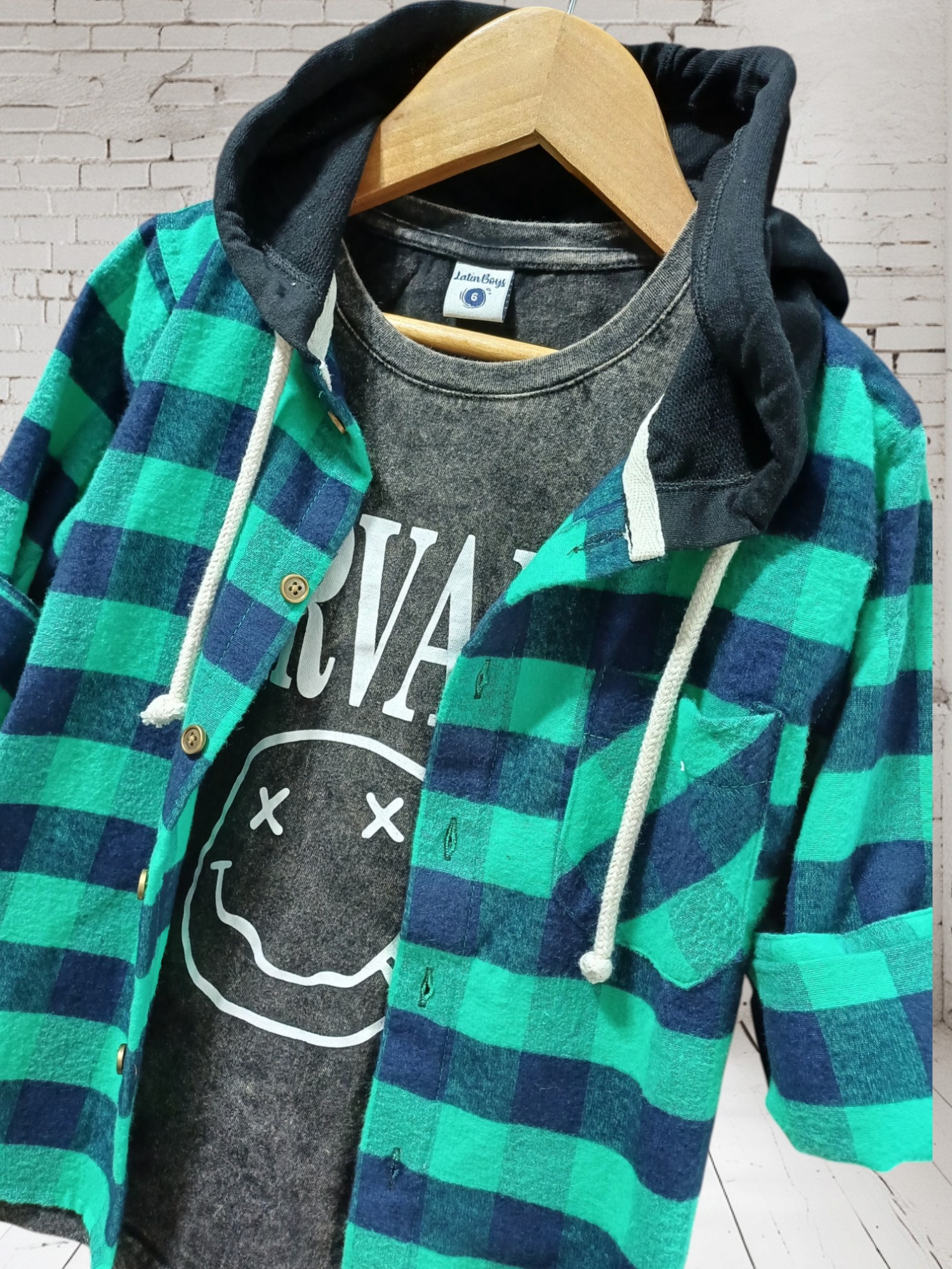 Camisa  de Niño ((pilu, a  Cuadros )) - Imagen 2