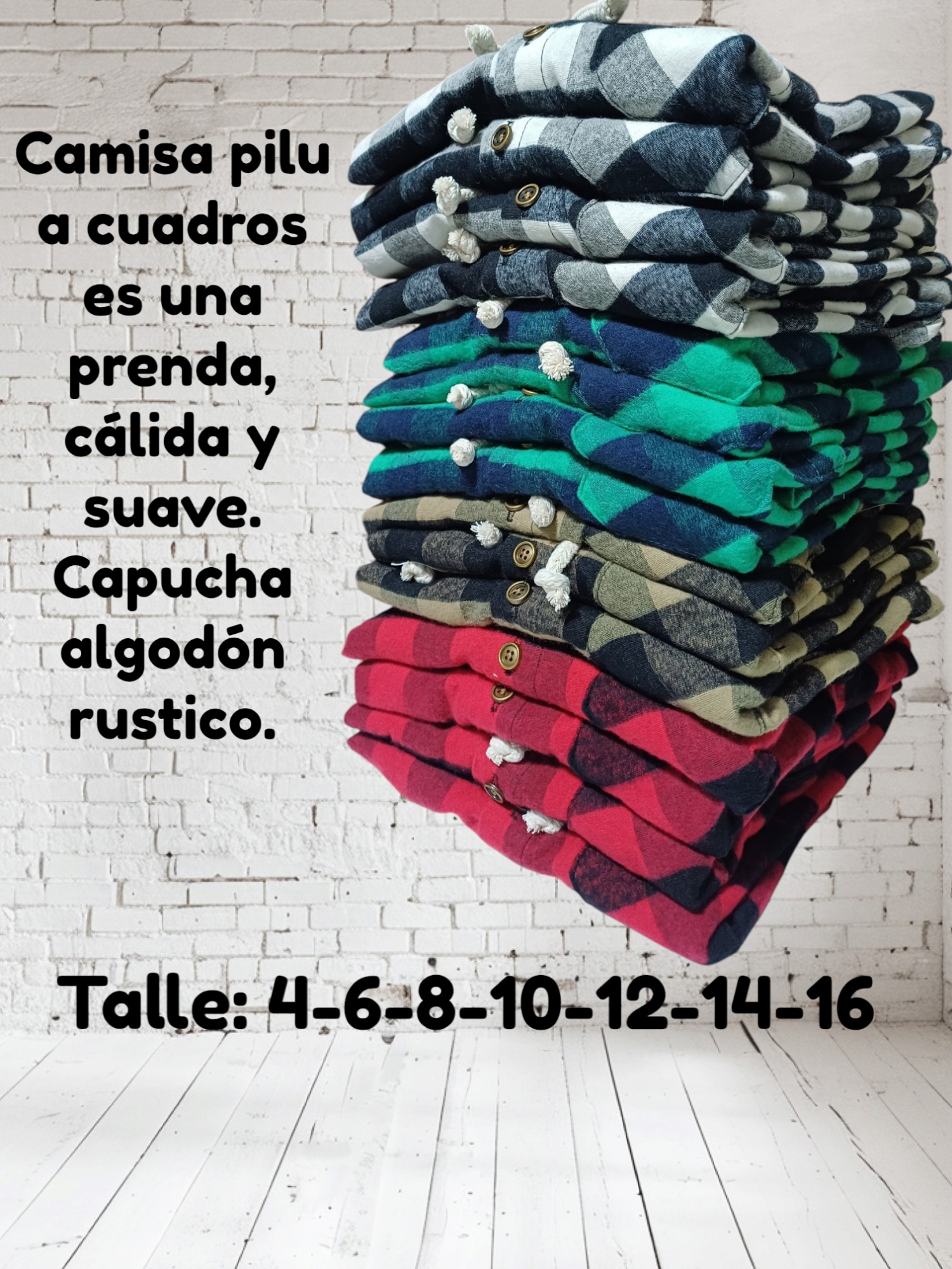 Camisa  de Niño ((pilu, a  Cuadros )) - Imagen 3