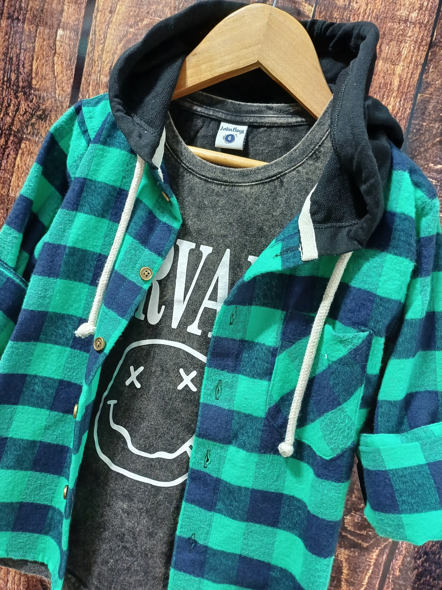 Camisa  de Niño ((pilu, a  Cuadros )) - Imagen 4