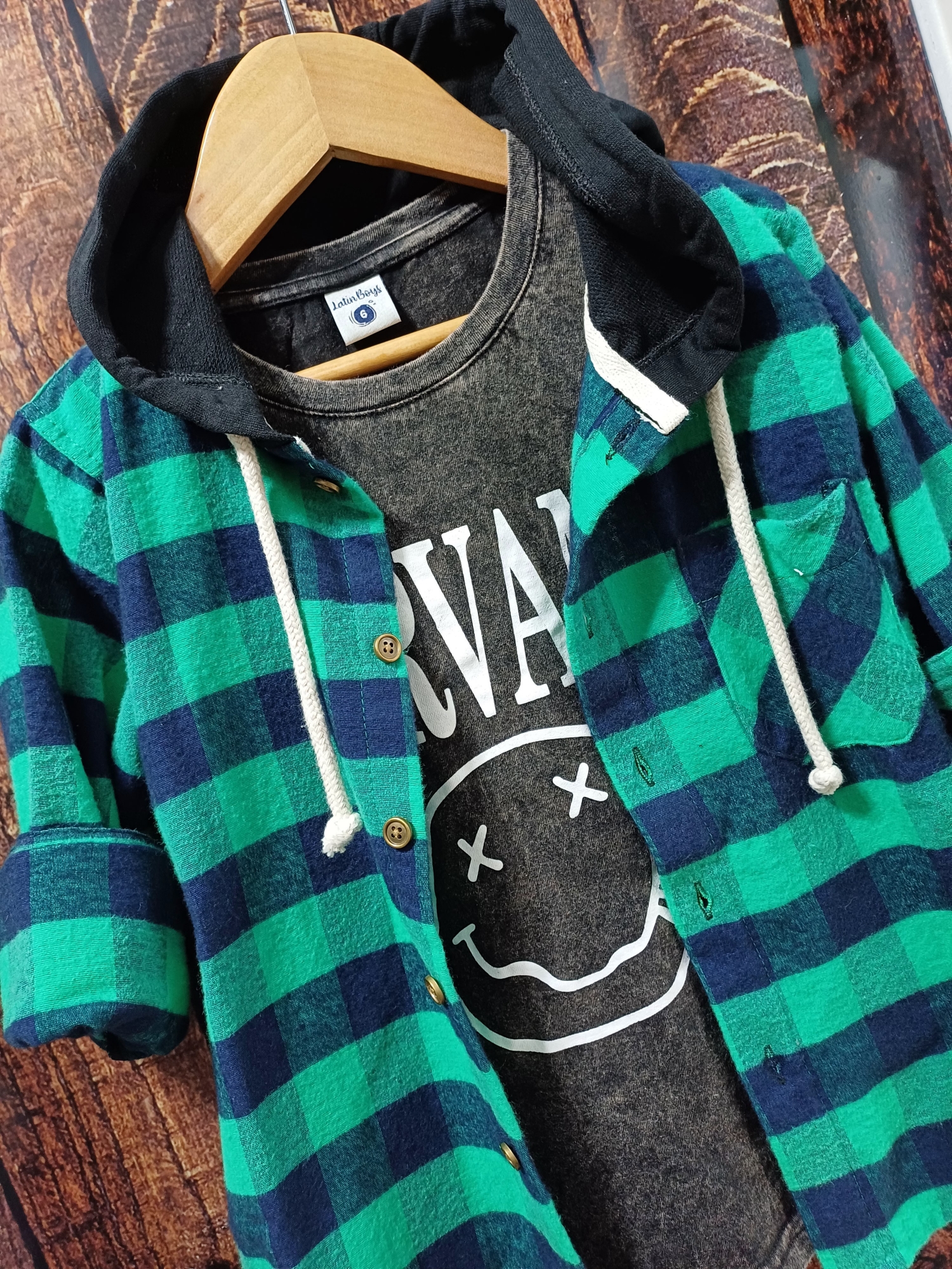 Camisa  de Niño ((pilu, a  Cuadros )) - Imagen 5