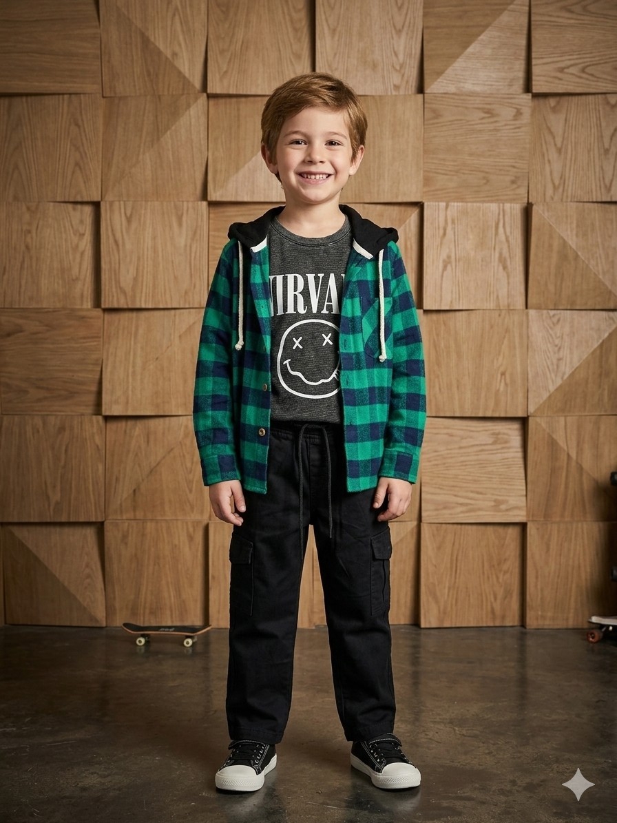 Camisa  de Niño ((pilu, a  Cuadros )) - Imagen 6