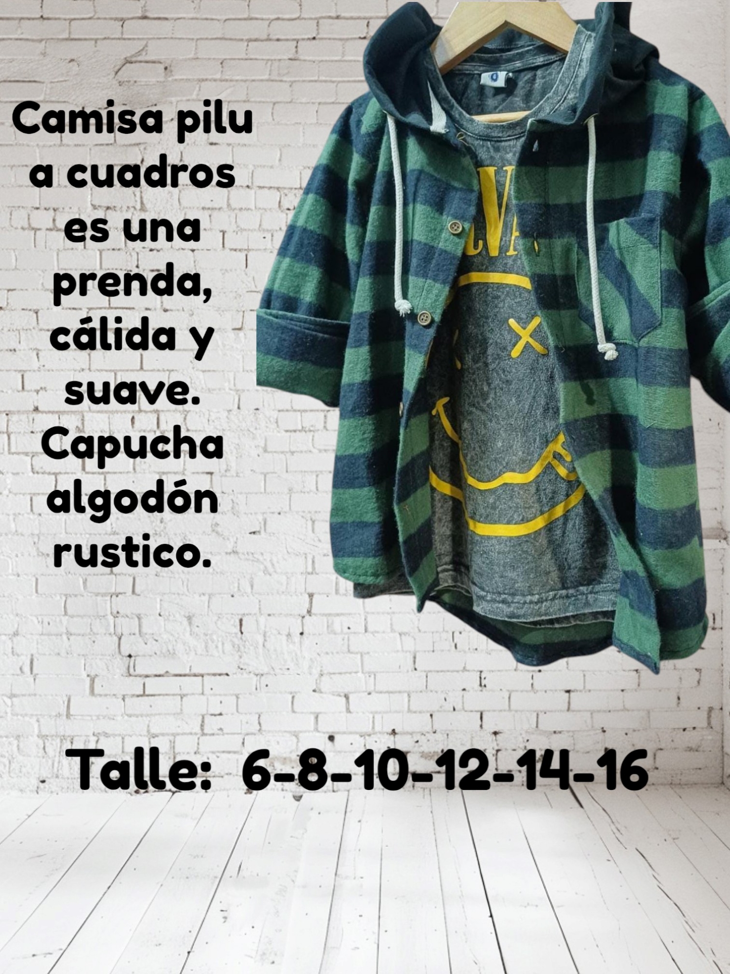 Camisa de Niño((pilu a Cuadros)) - Imagen 3