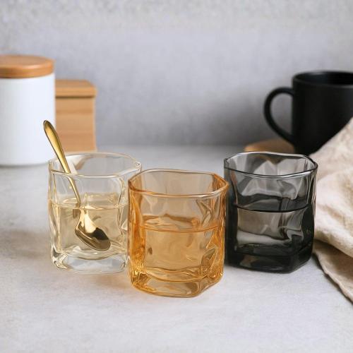 Vaso de Vidrio Formas en Caja - Cod: Sbk-jgcp07c/g/go
