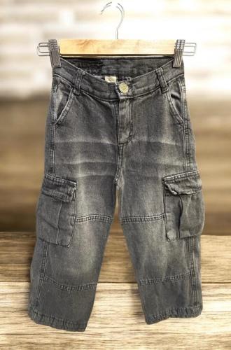 Pantalon Baggy Niño Negro Calze Grande