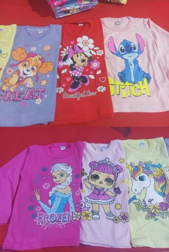 Camiseta Manga Larga Nena Algodón