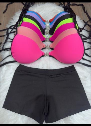 Bikini con Short Triangulo Armado sin Aro