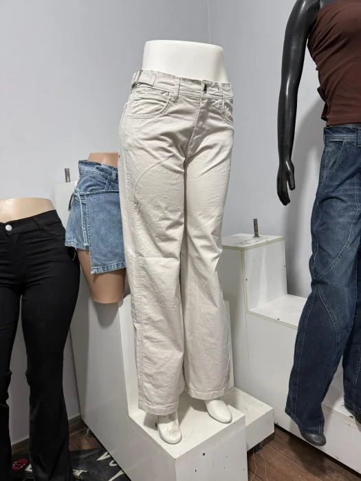 Beige Wide Leg