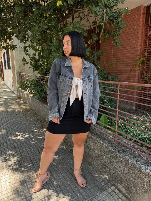 Campera de Jean Elastizada T.especial