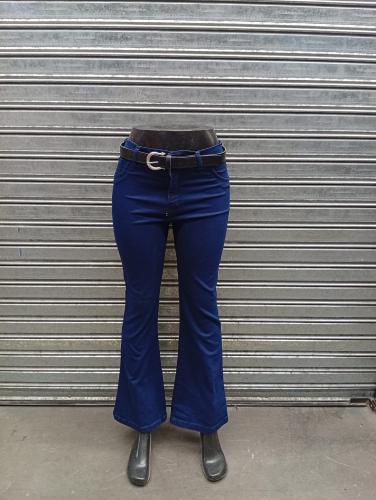 Jean Oxford Azul Escolar Pantalon Ancho Acampando 2000's Mujer Dama Mayoristas Denim - Miniatura 2