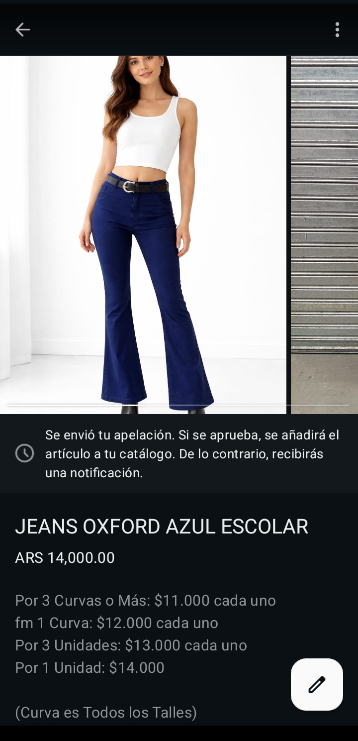 Jeans Oxford Dama Azul Pantalón Ancho Acampanados 2000's Hotsale Mayoristas Mujer - Imagen 3