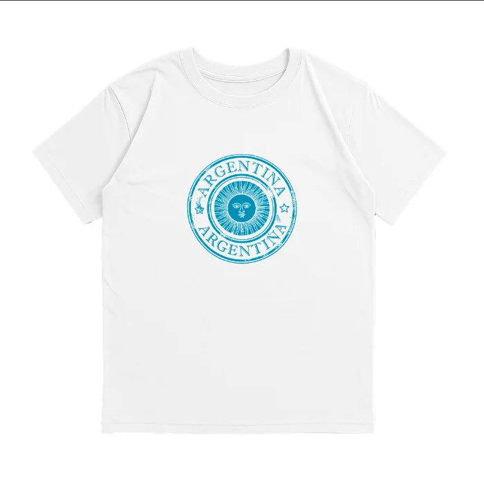 Unisex- Remera Ovsize Sol Mayo Celeste