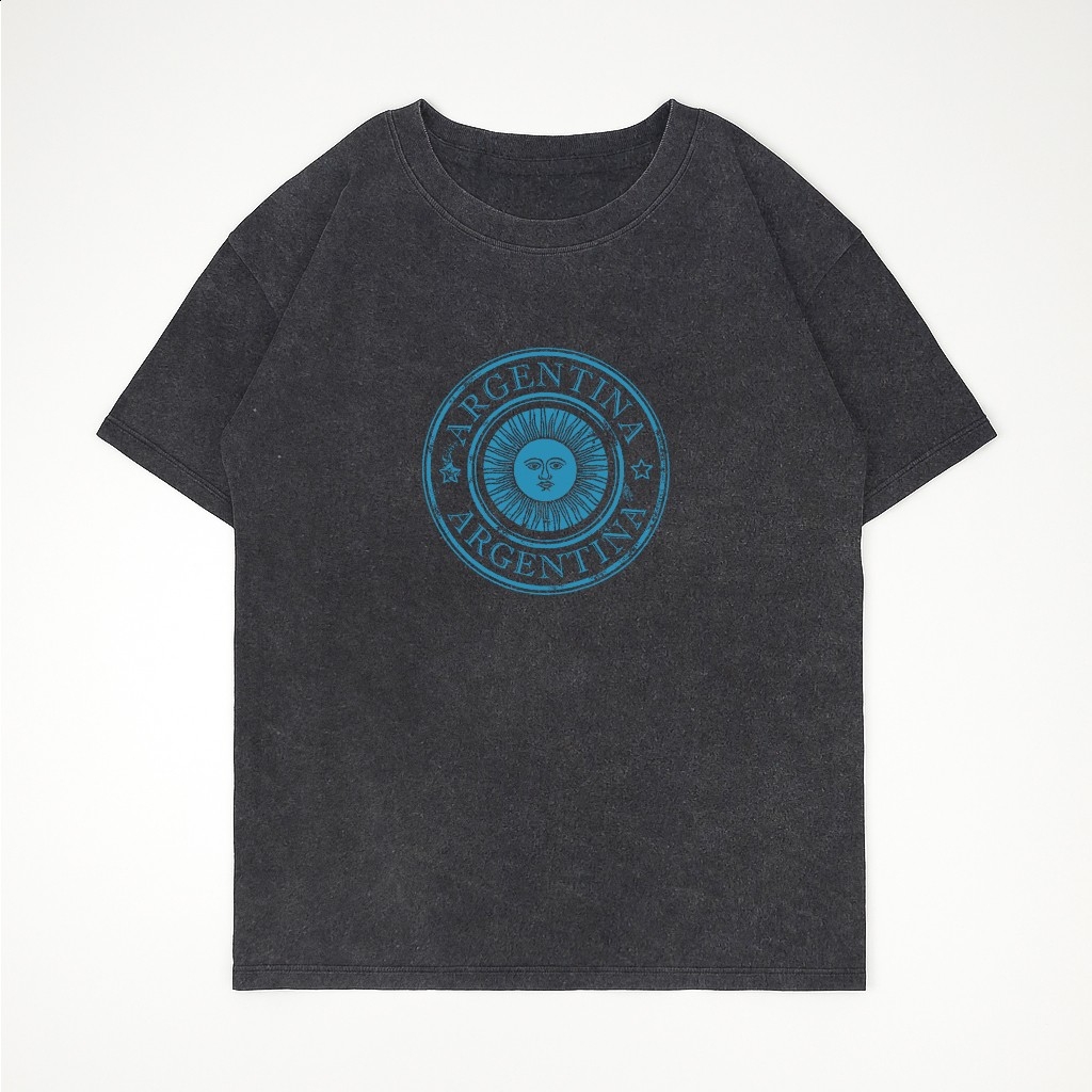 Unisex- Remera Ovsize Sol Mayo Celeste - Imagen 8