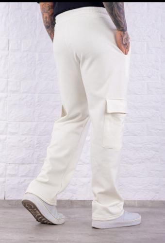 Pantalon de Friza Cargo Recto - Miniatura 3