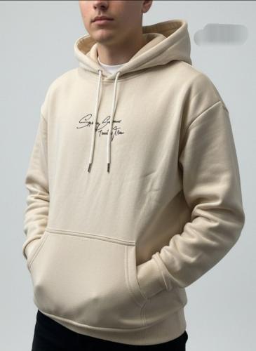 Buzo Oversize Estampado de Algodón Frizado