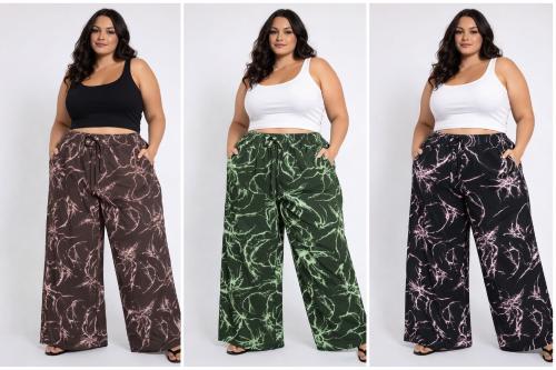 Super Maxi Palazo Lycra Excelente Calidad - Miniatura 3