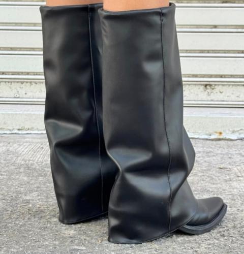 Botas Art.agustina Negro / Blanco - Miniatura 3
