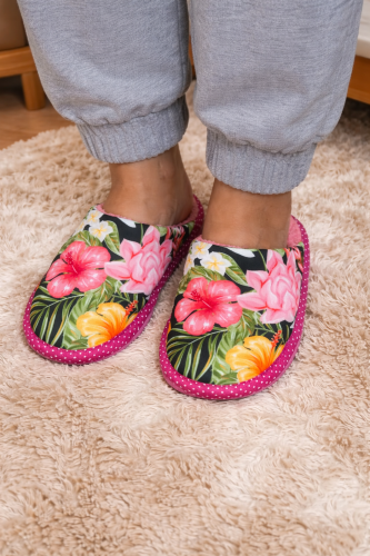 Pantufla Algodón con Cordero